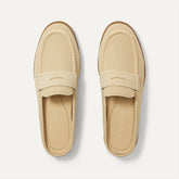 The Penny Loafer Mule - Sandstone Raffia-Knit