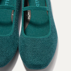 The Max Square Mary Jane - ReVelvet™ Everglade