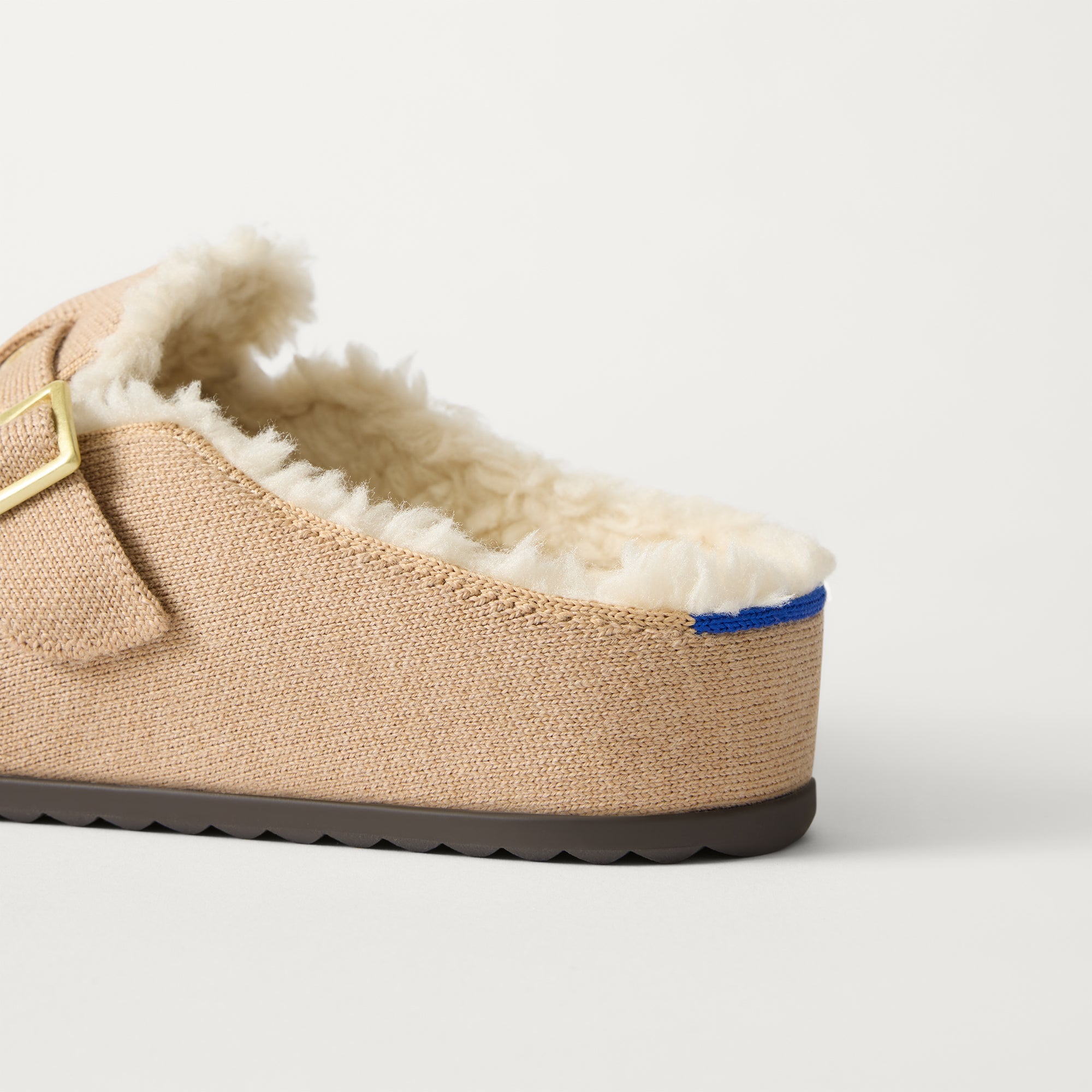 The Teddy Buckle Clog - Honey