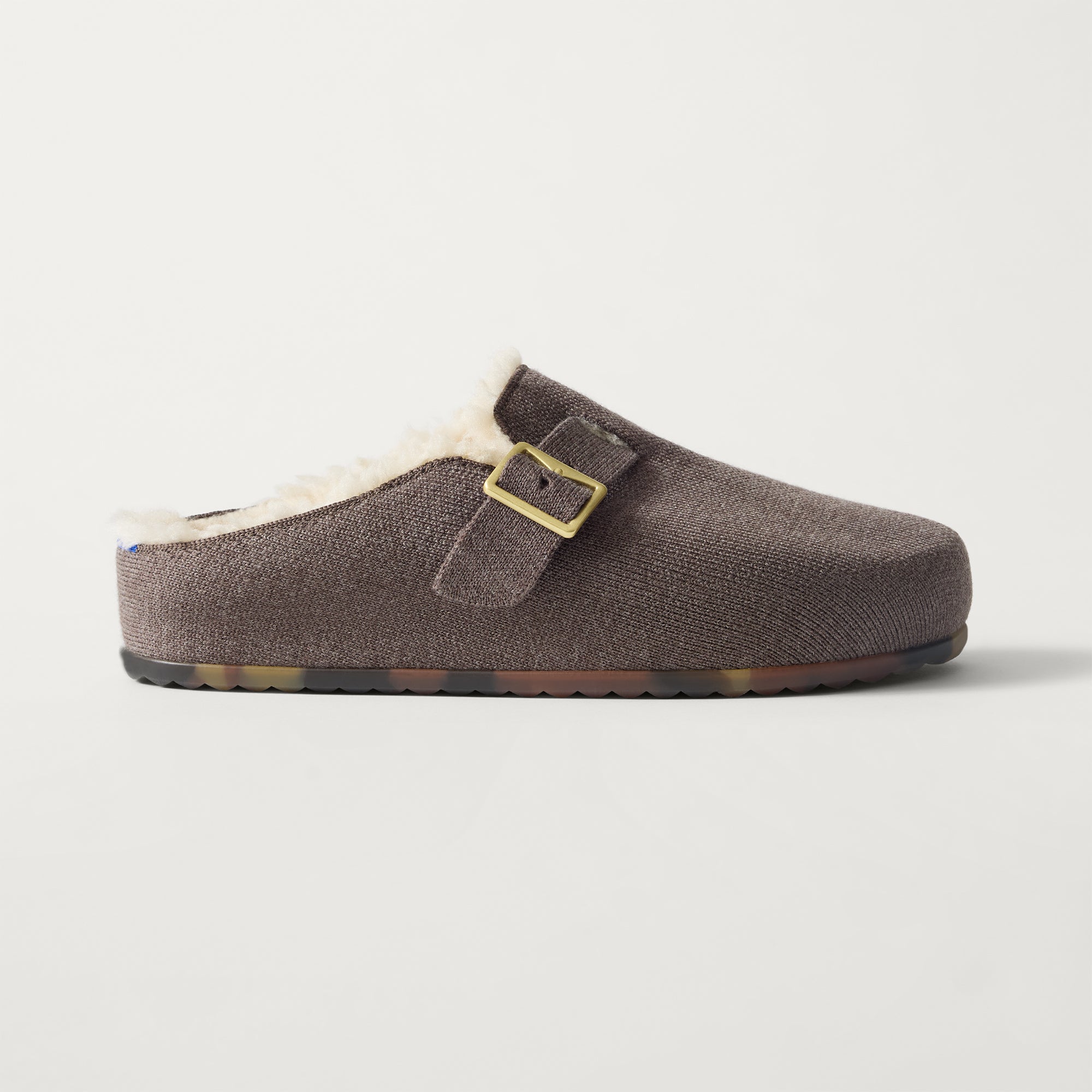 The Teddy Buckle Clog - Porcini